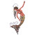 Colorful Mermaid Metal Wall Art
