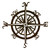 Compass Metal Wall Art