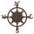 Compass Rose Wall Decor - Oil Rub Bronze