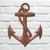 Copper Anchor Wall Decor