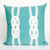 Double Knot Aqua Pillow - 20 x 20 - OUT OF STOCK UNTIL 05/07/2026