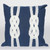 Double Knot Navy Pillow - 20 x 20