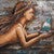 Embossed Mermaid Metal Wall Art