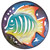 Fish Circle Mini Metal Wall Art