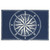 Frontporch Compass Navy Rug - 3 x 4