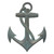 Gray Anchor Wall Decor