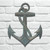 Gray Anchor Wall Decor