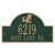Green & Gold Personalized Adirondack Arch Plaque