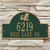 Green & Gold Personalized Adirondack Arch Plaque