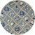 Harbor Gray Seaside Indoor/Outdoor Rug - 8 Ft Round