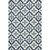 Harbor Ivory and Blue Mosaic Indoor/Outdoor Rug - 3 x 5