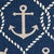 Harbor Navy Marina Indoor/Outdoor Rug - 8 Ft Round