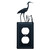 Heron Single Outlet Cover