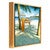 Alone at the Beach Personalized Framed Canvas