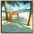 Alone at the Beach Personalized Framed Canvas