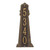 Large Lighthouse Vertical House Number Plaque - Bronze & Gold