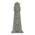 Large Lighthouse Vertical House Number Plaque - Bronze Verdigris