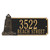 Lighthouse Address Plaque - Black & Gold