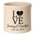 Love Anchor Personalized Crock - Black