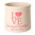 Love Anchor Personalized Crock - Coral