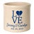 Love Anchor Personalized Crock - Dark Blue