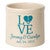 Love Anchor Personalized Crock - Sea Blue