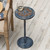 Marina Drink Table with Etched Compass Top