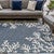 Miami Coral Navy Indoor/Outdoor Rug - 3 x 5 - OUT OF STOCK UNTIL 06/04/2025