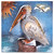 Mini Square Pelican Metal Wall Art