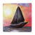 Mini Square Sailboat Metal Wall Art