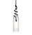White Frosted Wine Bottle Mini Pendant
