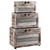Ocean Treasure Wood Trunks - Set of 3