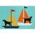 Nautical Dogs Blue Indoor/Outdoor Rug - 2 x 3