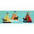 Nautical Dogs Blue Indoor/Outdoor Rug - 2 x 5