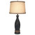 Navy Table Lamp with Rope Accents