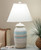 Ocean Spa Small Ribbed Pot Table Lamp