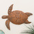 Oxidized Metal Sea Turtle Wall Art - Large