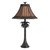 Palm Tree Table Lamp with Rattan Shade