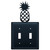Pineapple Double Switch Cover