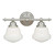 Plantation 2 Light Vanity Lamp - Satin Nickel