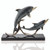Playful Dolphin Duo Sculpture