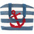 Red Anchor Striped Tote Bag