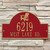 Red & Gold Personalized Adirondack Arch Plaque