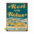 Rest and Relax Personalized Sign - 28 x 38