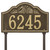 Rope and Shell Lawn Address Plaque - Antique Brass