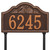 Rope and Shell Lawn Address Plaque - Antique Copper