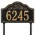 Rope and Shell Lawn Address Plaque - Black & Gold