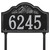 Rope and Shell Lawn Address Plaque - Black & Silver