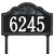 Rope and Shell Lawn Address Plaque - Black & White