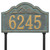 Rope and Shell Lawn Address Plaque - Bronze Verdigris